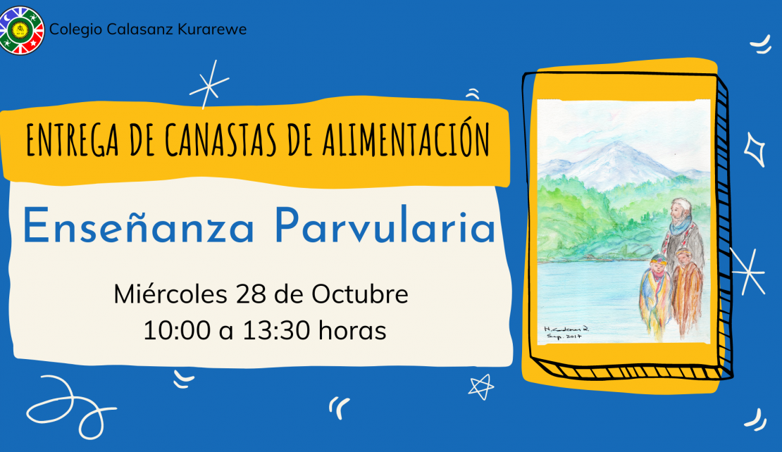 Entrega canastas de alimentación - Educación parvularia